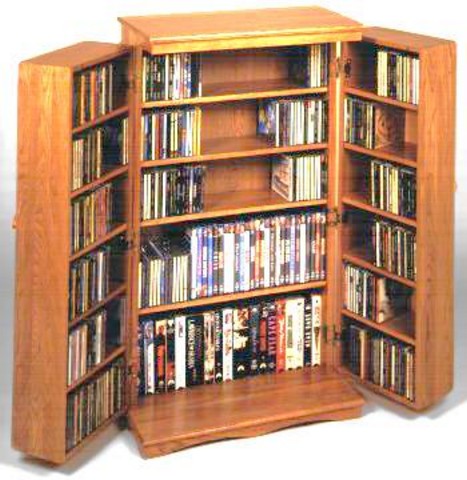 Craftsman Mission Large Oak Multimedia Cabinet